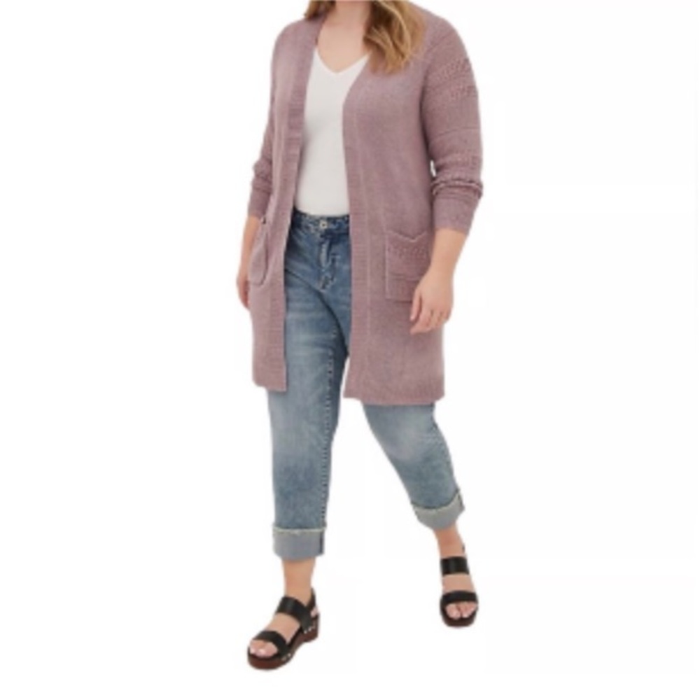 Torrid size 00x 10 M/L Lightweight Duster Cardigan Sweater - Picture 2 of 7
